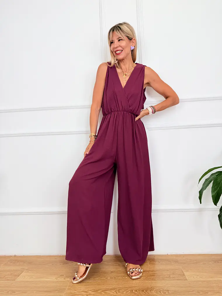Sifnos Jumpsuit Magenta 81026    2