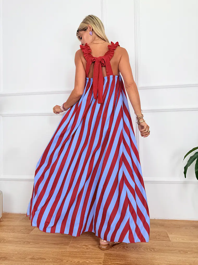Lindos Dress Blue 10955 3