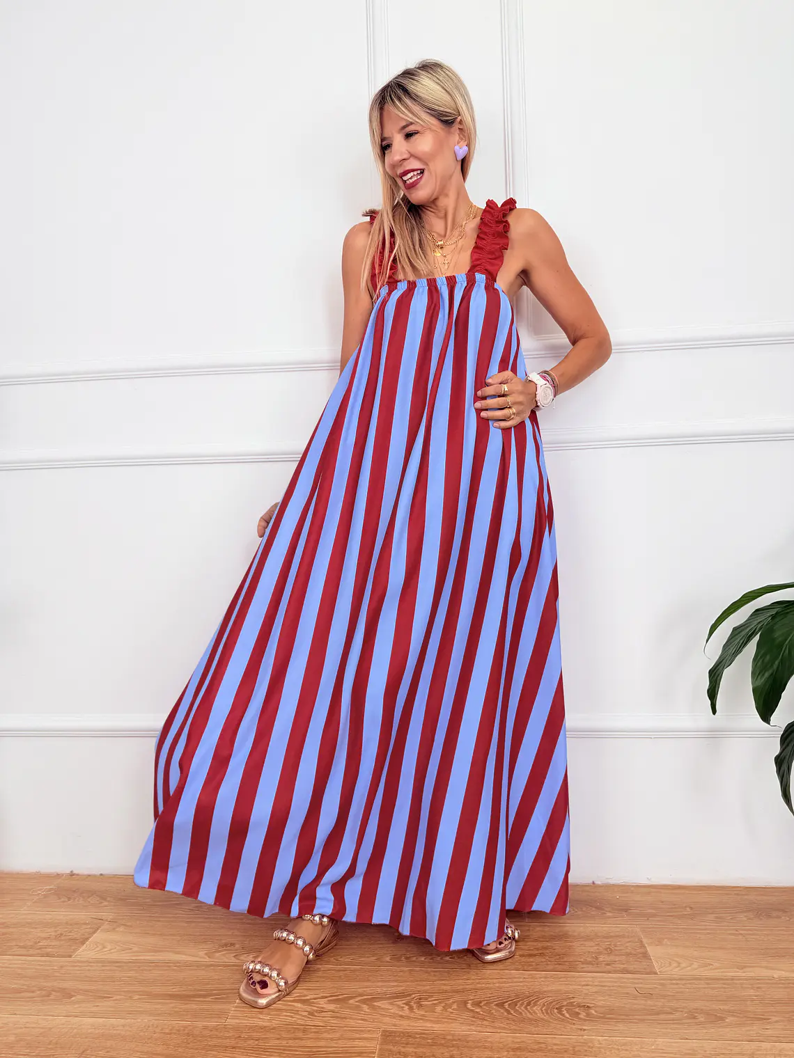 Lindos Dress Blue 10955 1