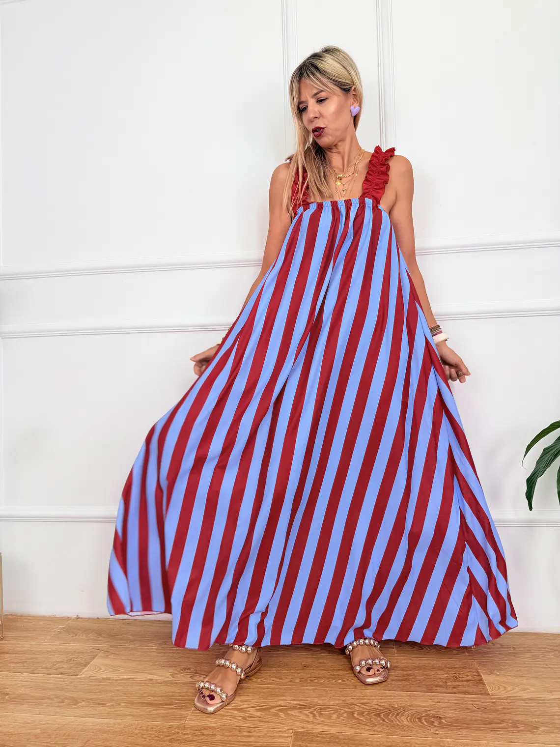 Lindos Dress Blue 10955 2