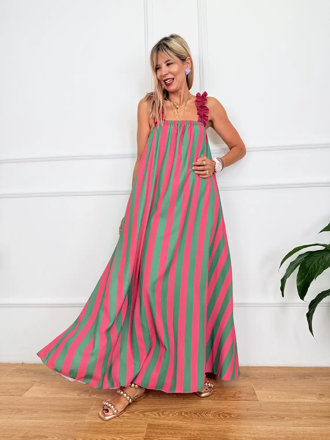 Lindos Dress Green 10955  2