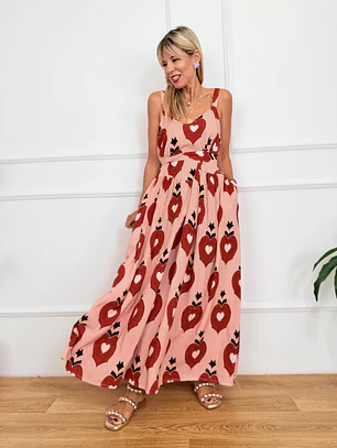 Assos Maxi Dress Red SM5728 