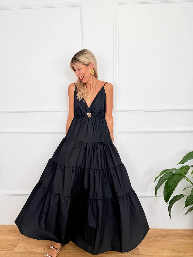 Tuscan Sun Dress U15668 Black 1