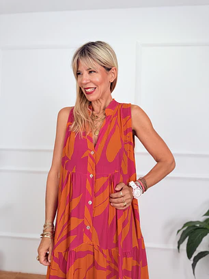 Esmeralda Dress 10637 Orange