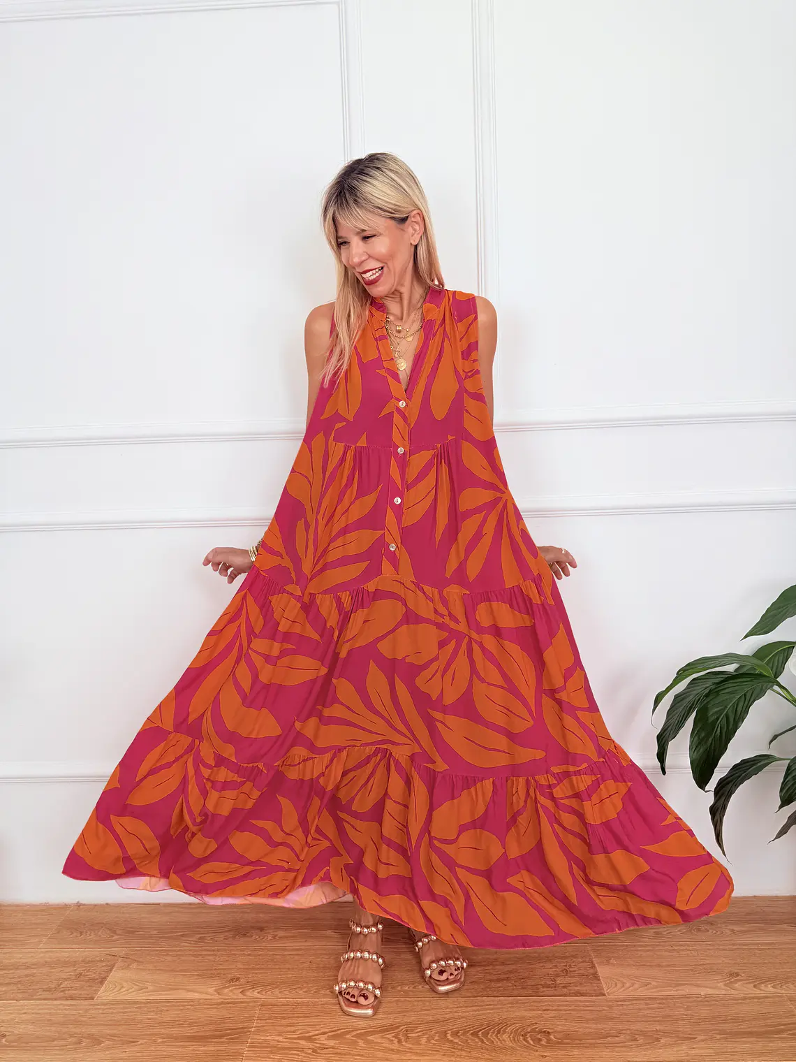 Esmeralda Dress 10637 Orange 1