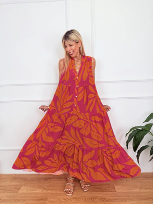 Esmeralda Dress 10637 Orange