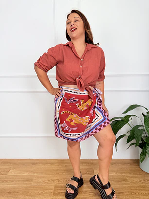 Mini Sarong 090727 Red