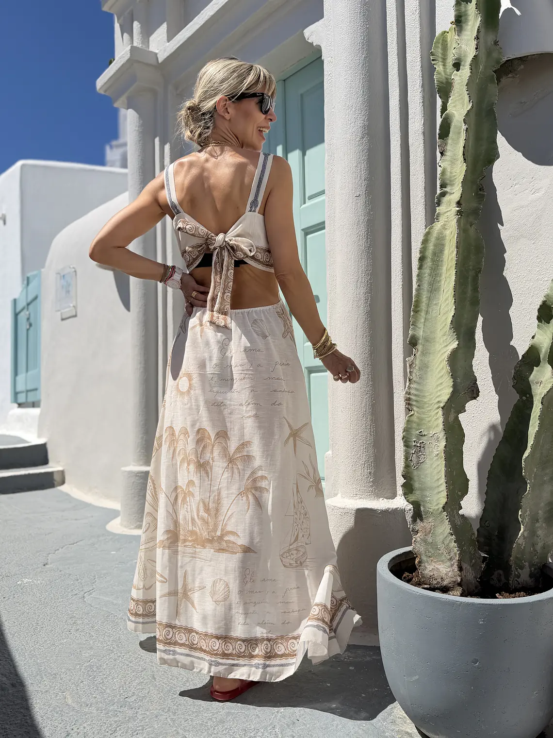 Akrogiali Dress Beige 2819  2