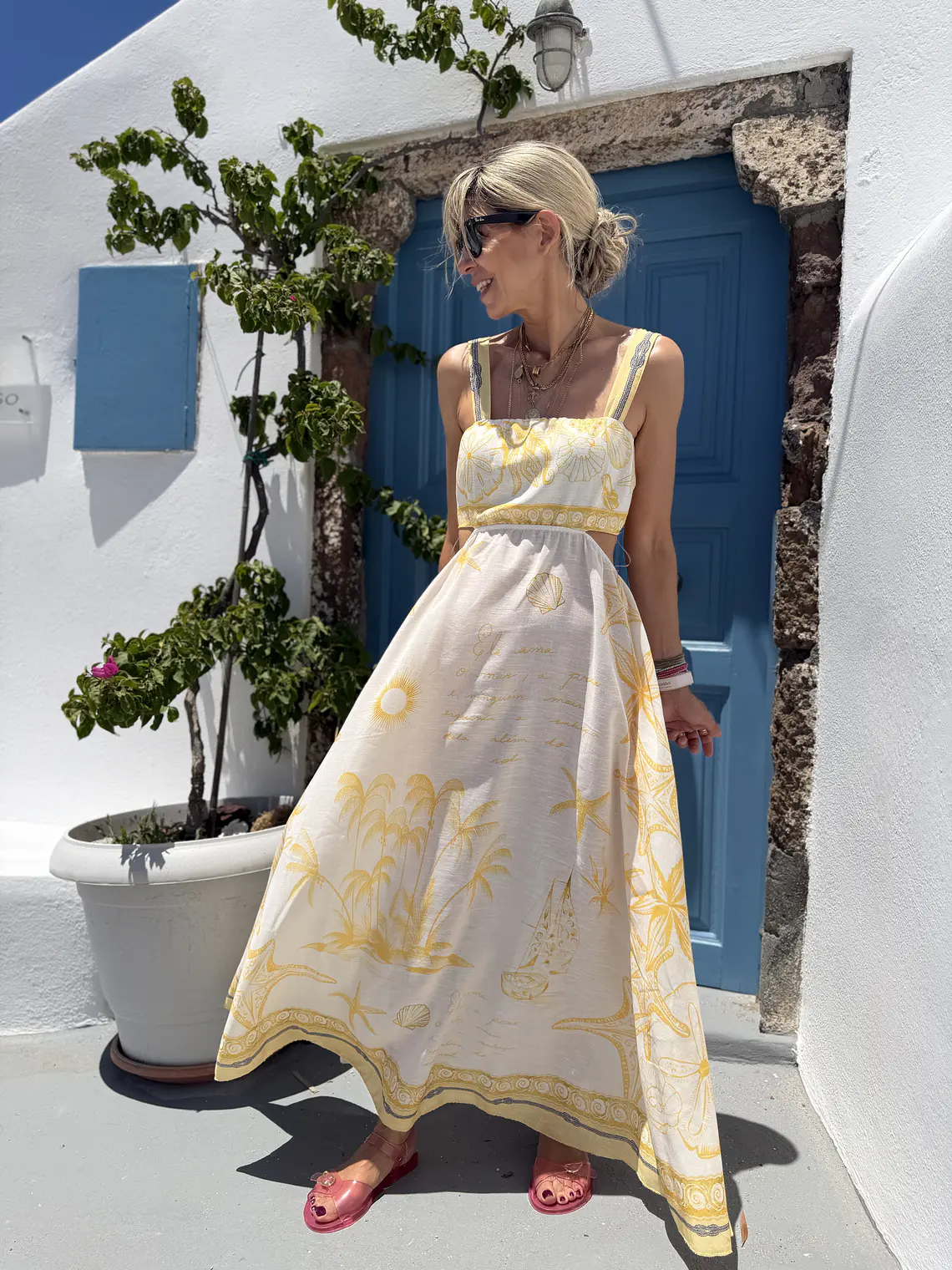 Akrogiali Dress Yellow 2819  2