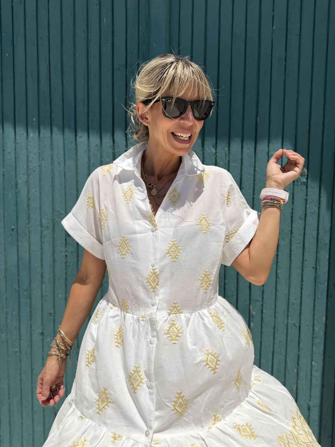 Karavomilos Mini Dress Yellow 81002M 4