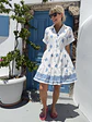 Karavomilos Mini Dress Blue 81002M - thumbnail 2