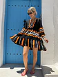Koxuli Mini Dress Black F-153  - thumbnail 1