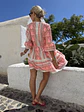 Koxuli Mini Dress White F-153  - thumbnail 3