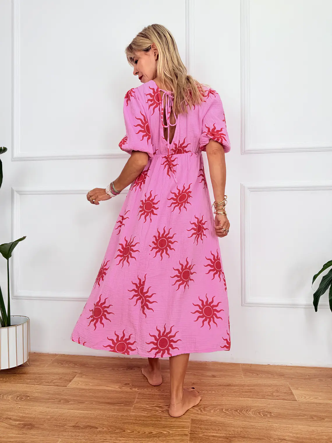 Kokteil Pink Midi Dress 0011891 3