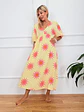 Kokteil Yellow Midi Dress 0011891 - thumbnail 2