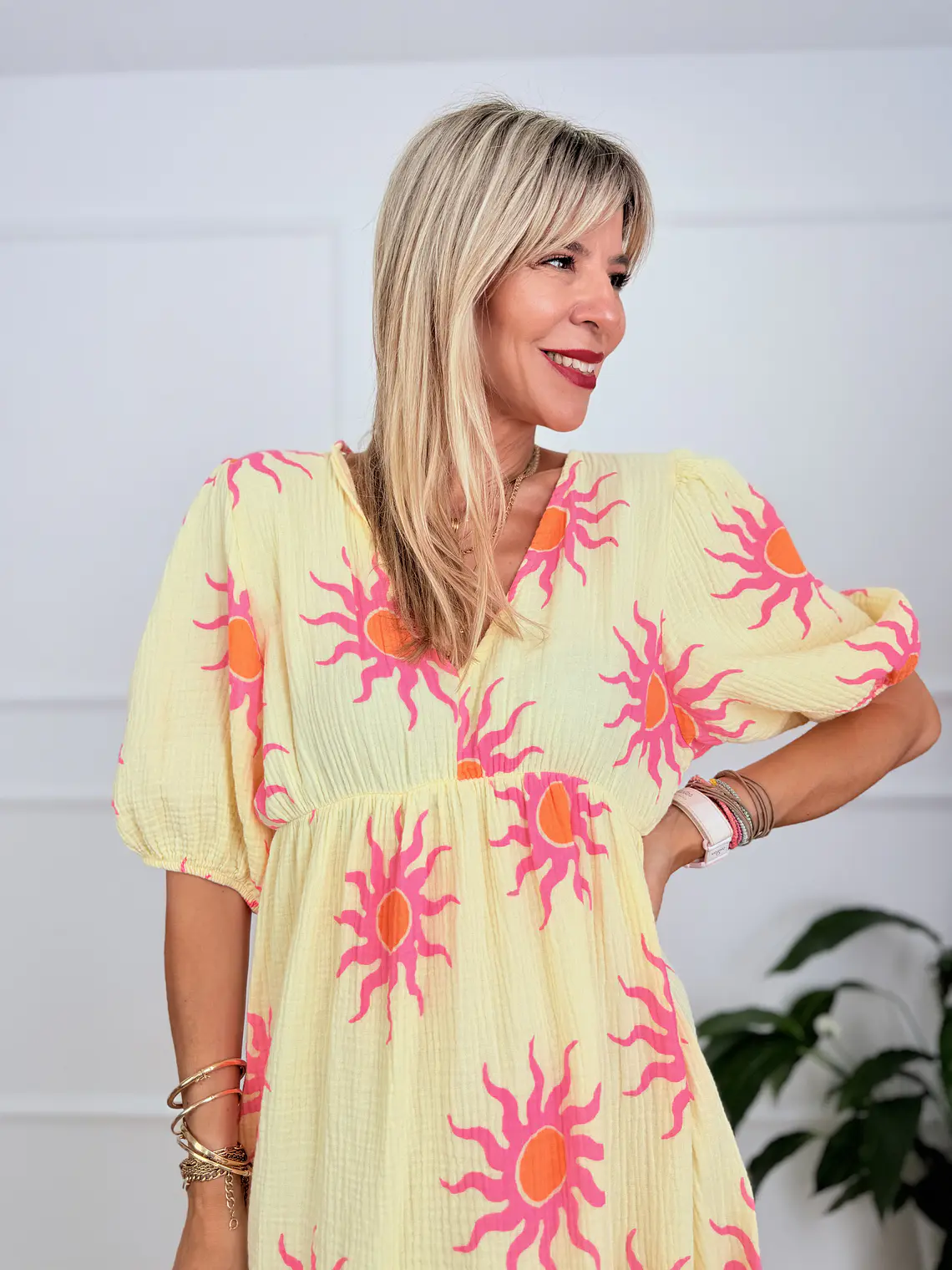 Kokteil Yellow Midi Dress 0011891 4