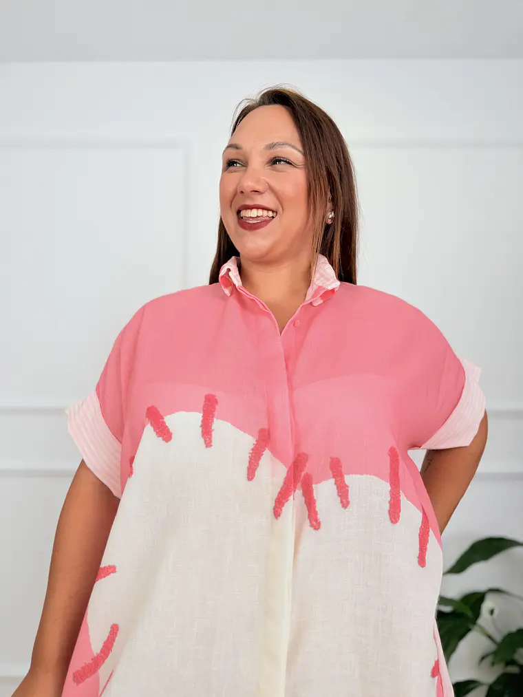 Velméra Tunic Shirt Pink 2806  4