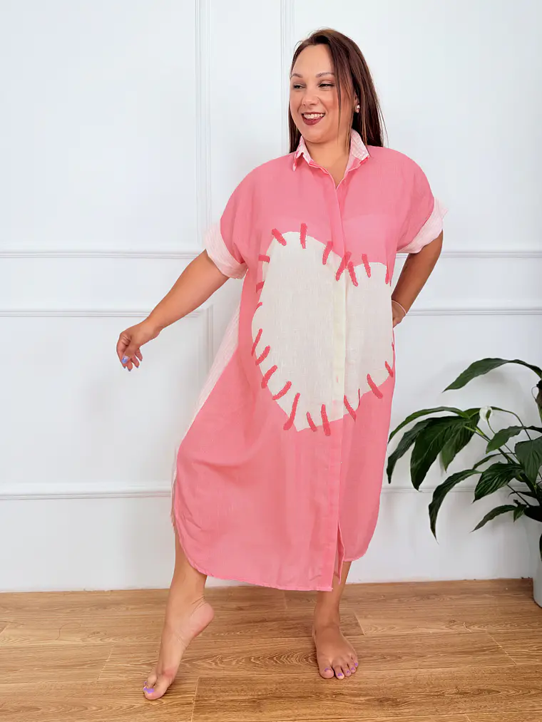 Velméra Tunic Shirt Pink 2806  2