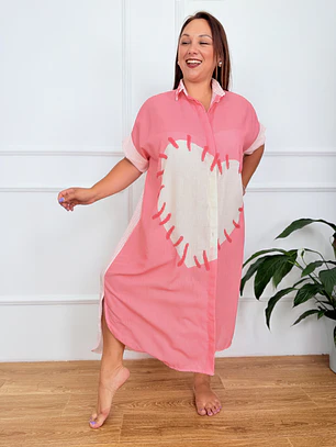 Velméra Tunic Shirt Pink 2806 
