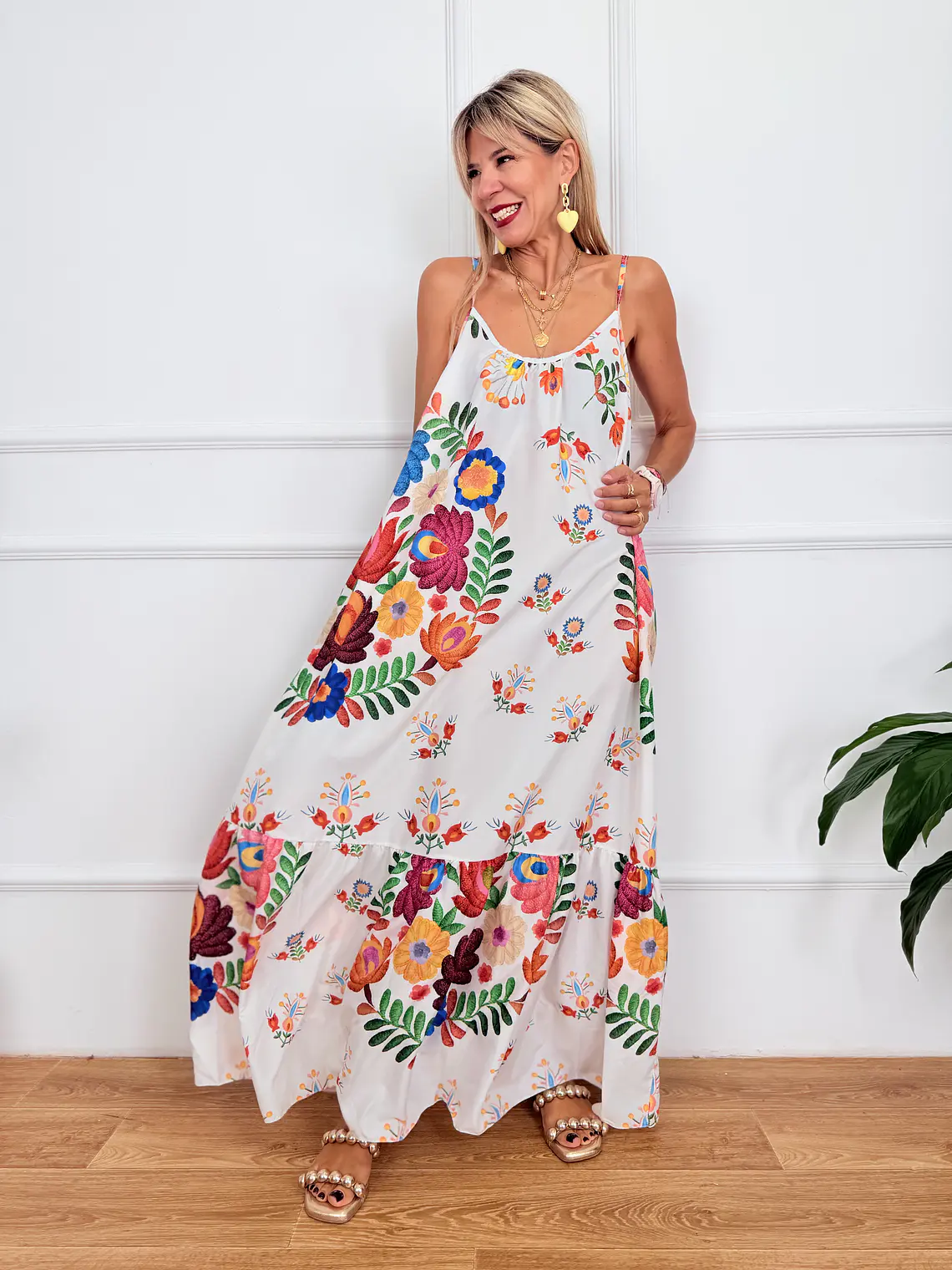 Lime Dress White 20981  2