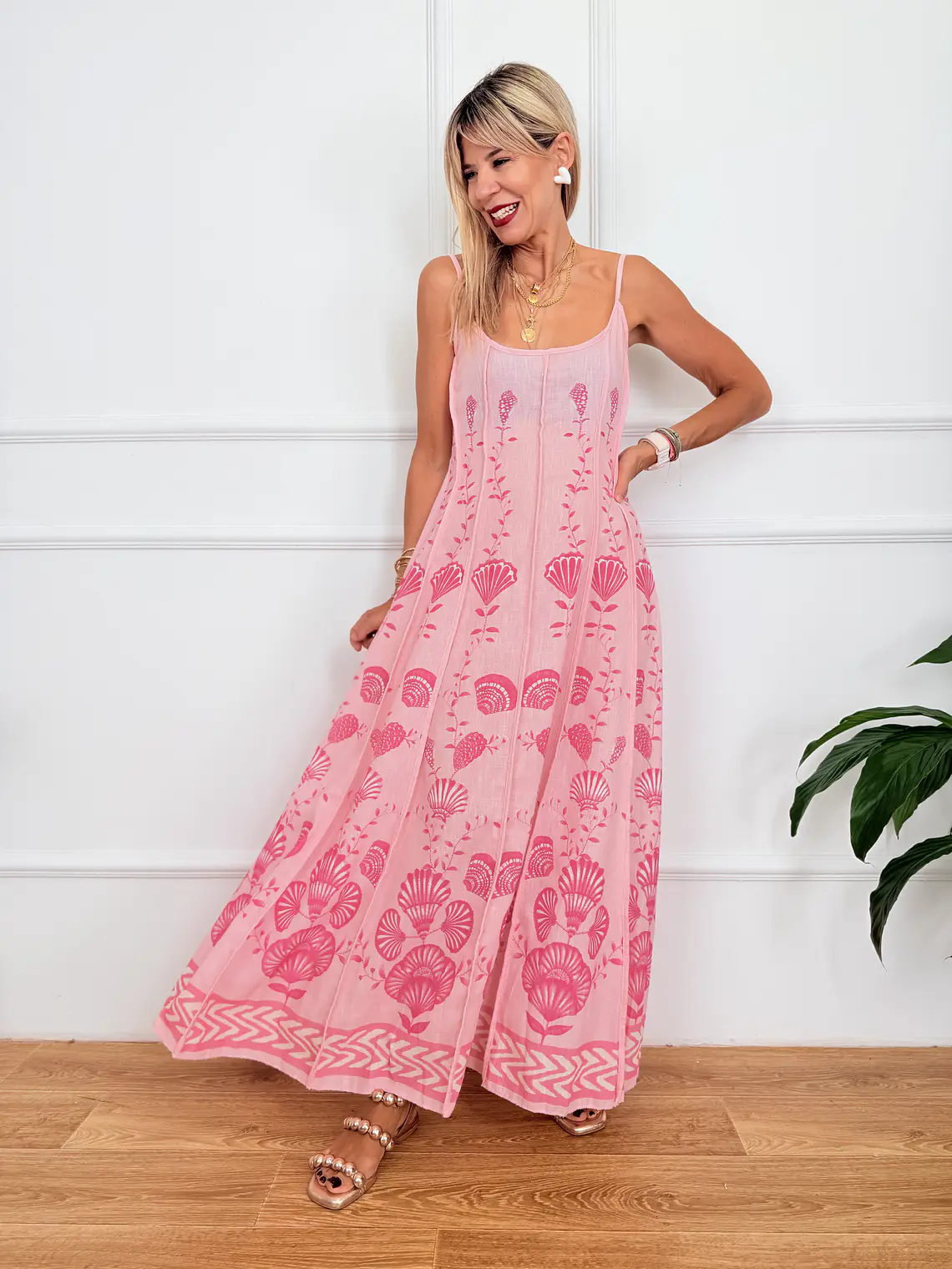 Iliovasilema Dress Pink 2813  1