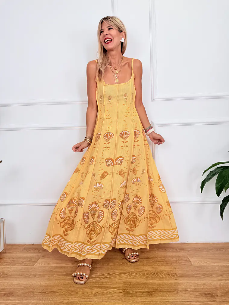 Iliovasilema Dress Yellow 2813   2