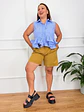 Menta Shorts Mustard 26765 - thumbnail 1
