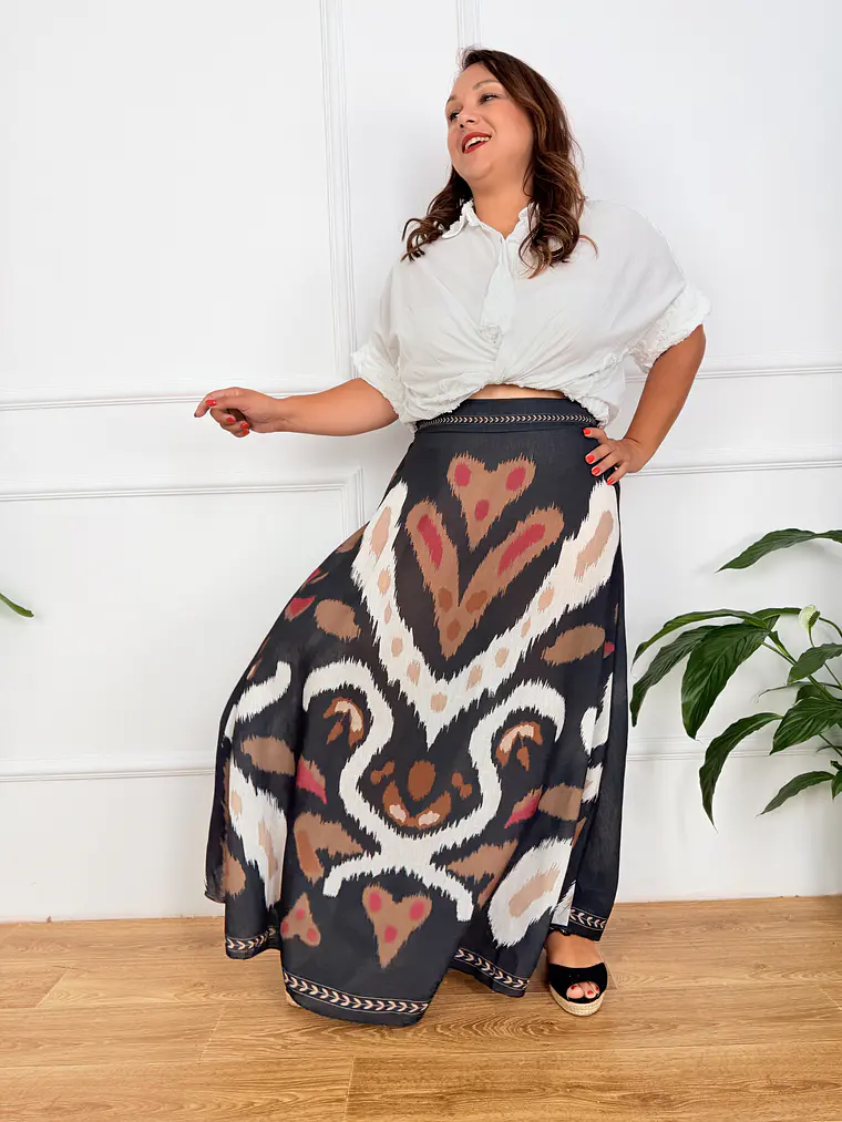 Marianthi Skirt Black 10200D  2