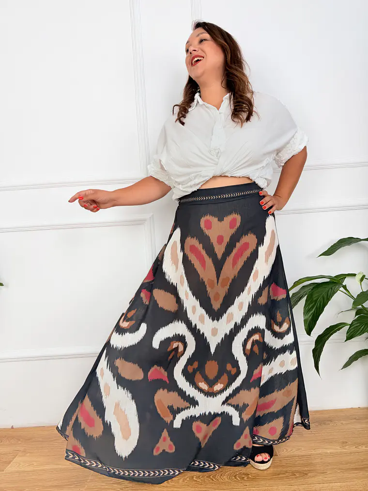 Marianthi Skirt Black 10200D  1