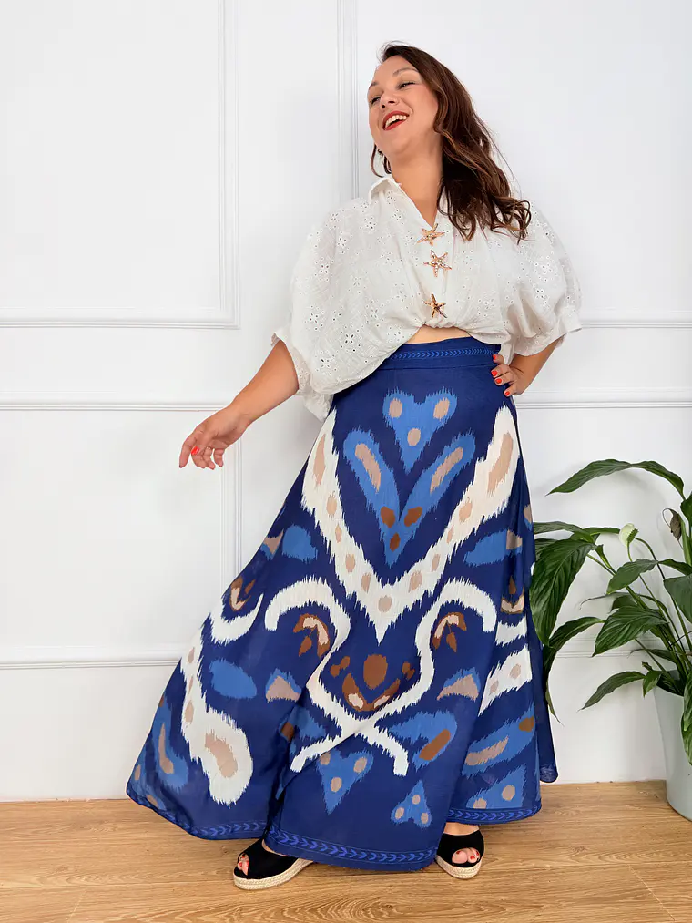 Marianthi Skirt Blue 10200D 3