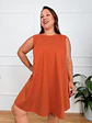 Taxidi Mini Dress Rust Orange 2921  - thumbnail 4
