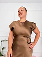 Dittany Dress Brown 12517 - thumbnail 4