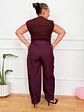 Aloe Blouse Wine 5416  - thumbnail 4