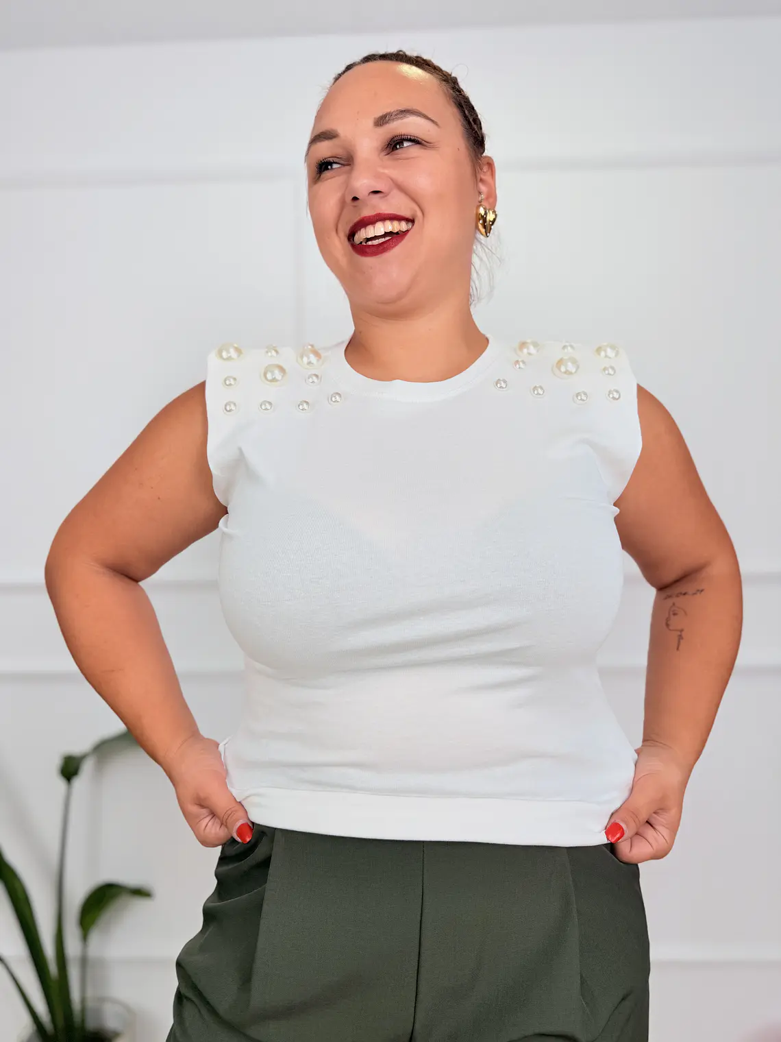 Aloe Blouse White 5416  1