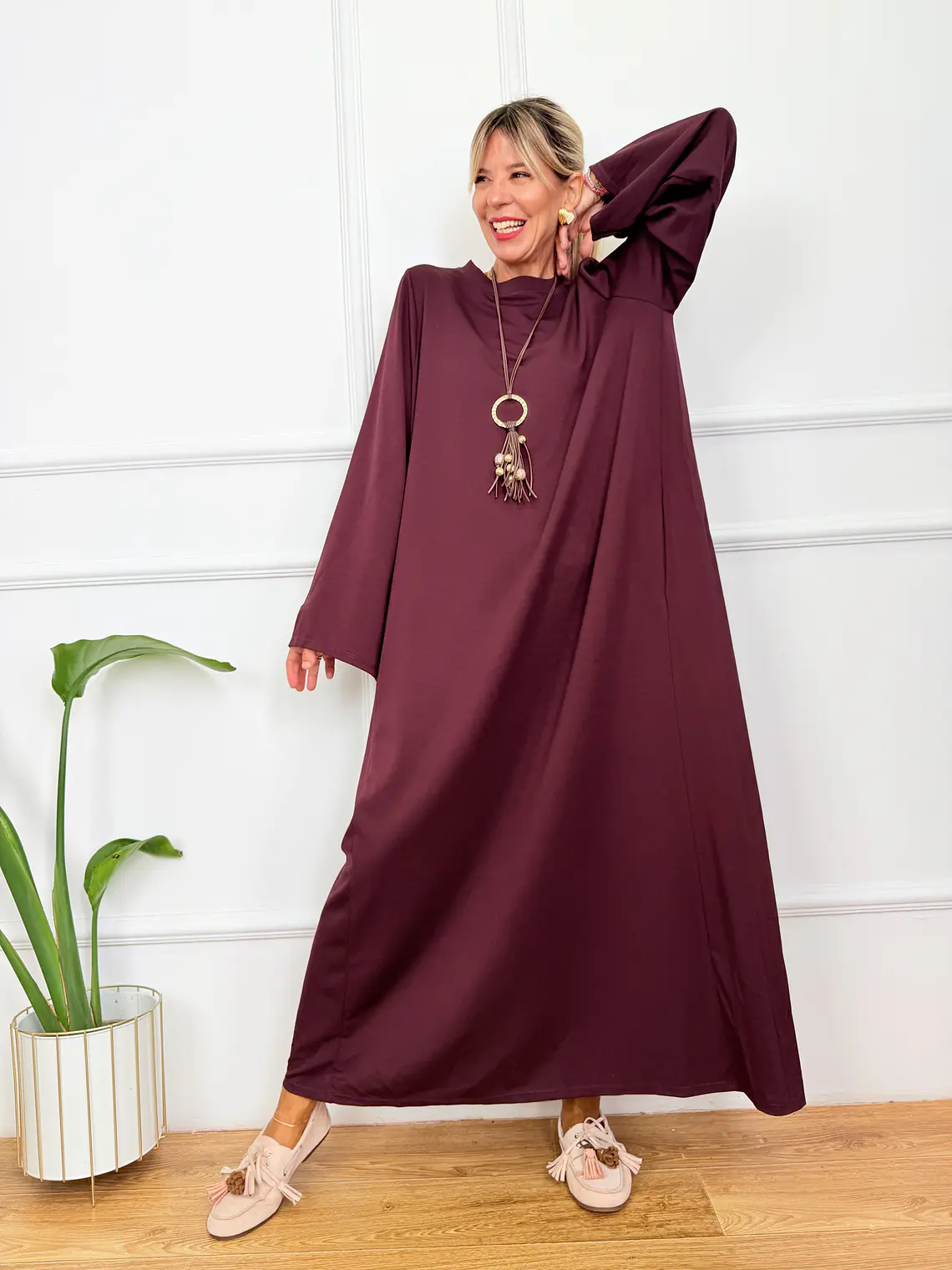Rodrigo Dress Eggplant 5203     1