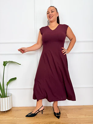 Carnation Dress Eggplant 70137 