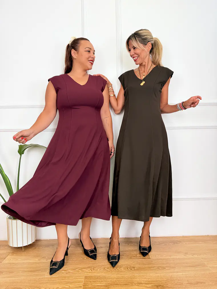 Carnation Dress Eggplant 70137  2