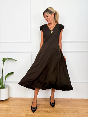 Carnation Dress Brown 70137  