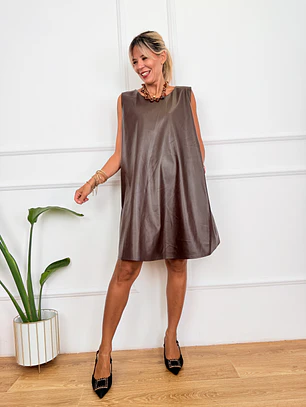 Lavender Dress Brown 21-P2