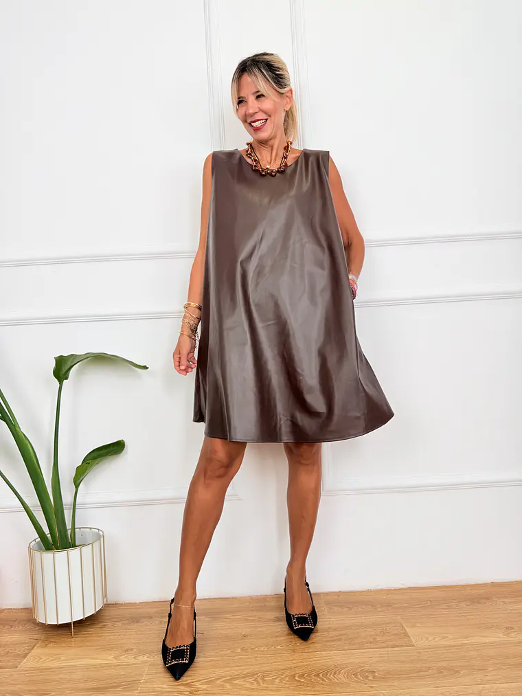 Lavender Dress Brown 21-P2 2
