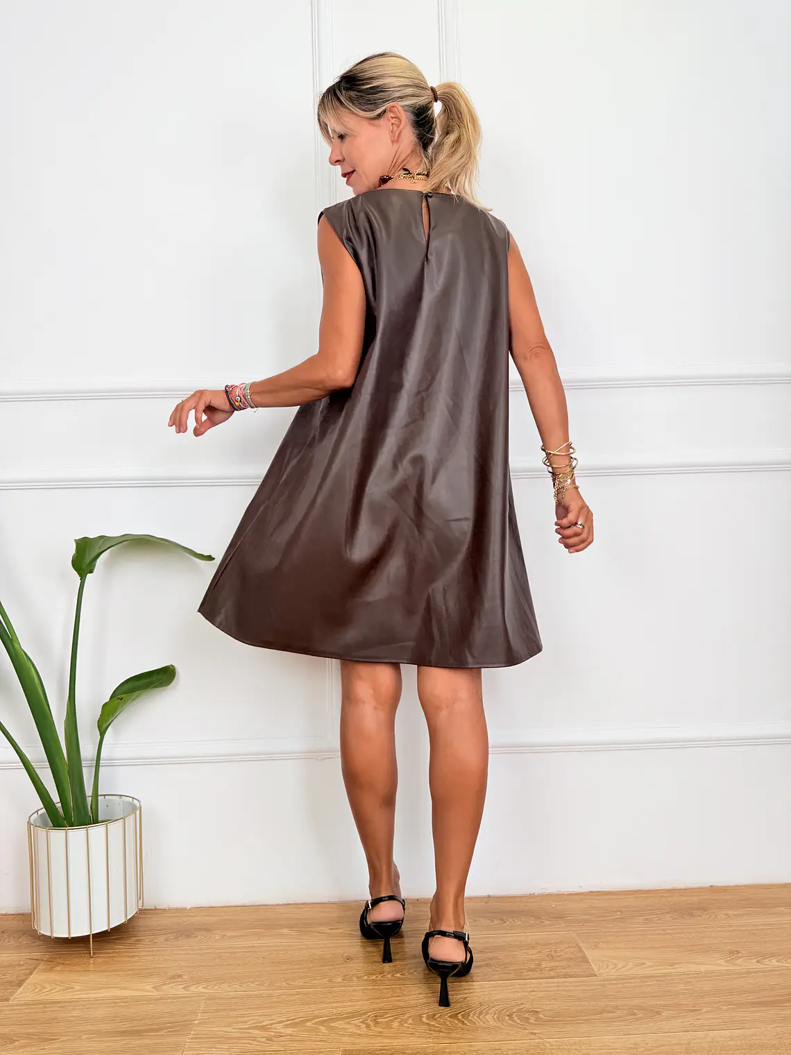 Lavender Dress Brown 21-P2 3