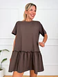 Violet T-shirt/Mini Dress Brown 16071  - thumbnail 4