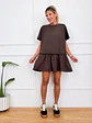 Violet T-shirt/Mini Dress Brown 16071  - thumbnail 1