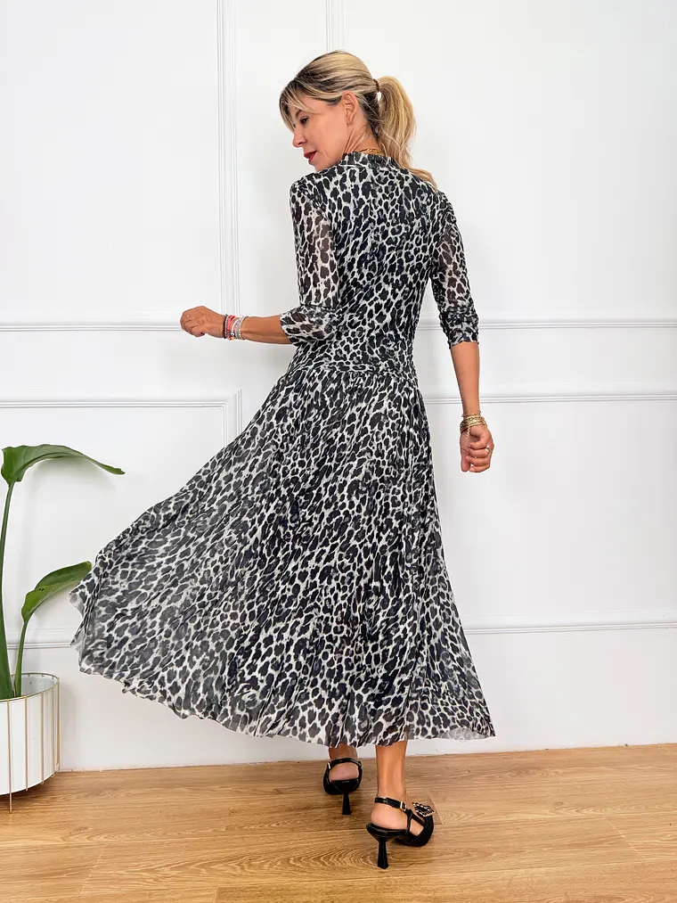 Amaretto Maxi Dress Grey  3