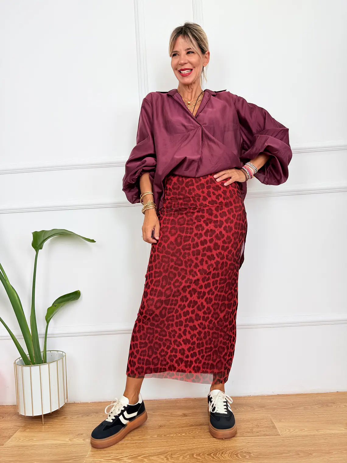 Positano Skirt 33302 Red    1