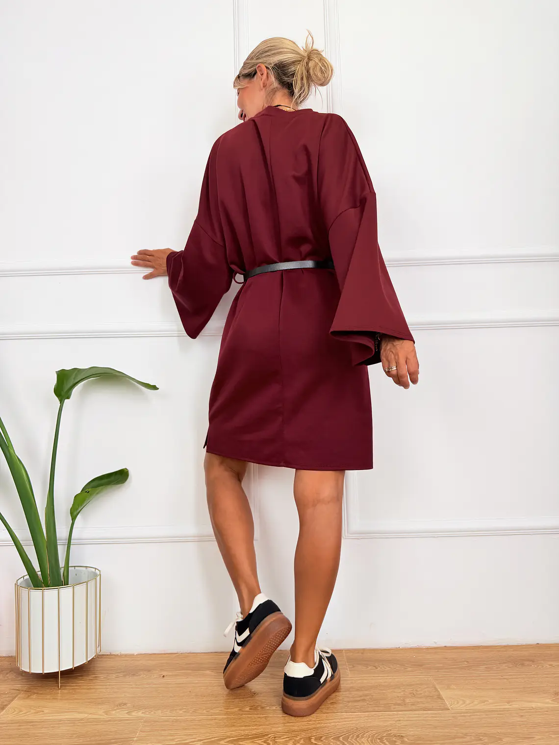 Lennon Dress 30100 Burgundy 4