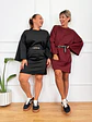 Lennon Dress 30100 Burgundy - thumbnail 2