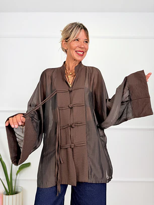 Downtown Shirt Brown 26535   