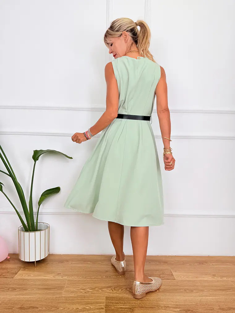 Elys Dress Pistachio 55012  3