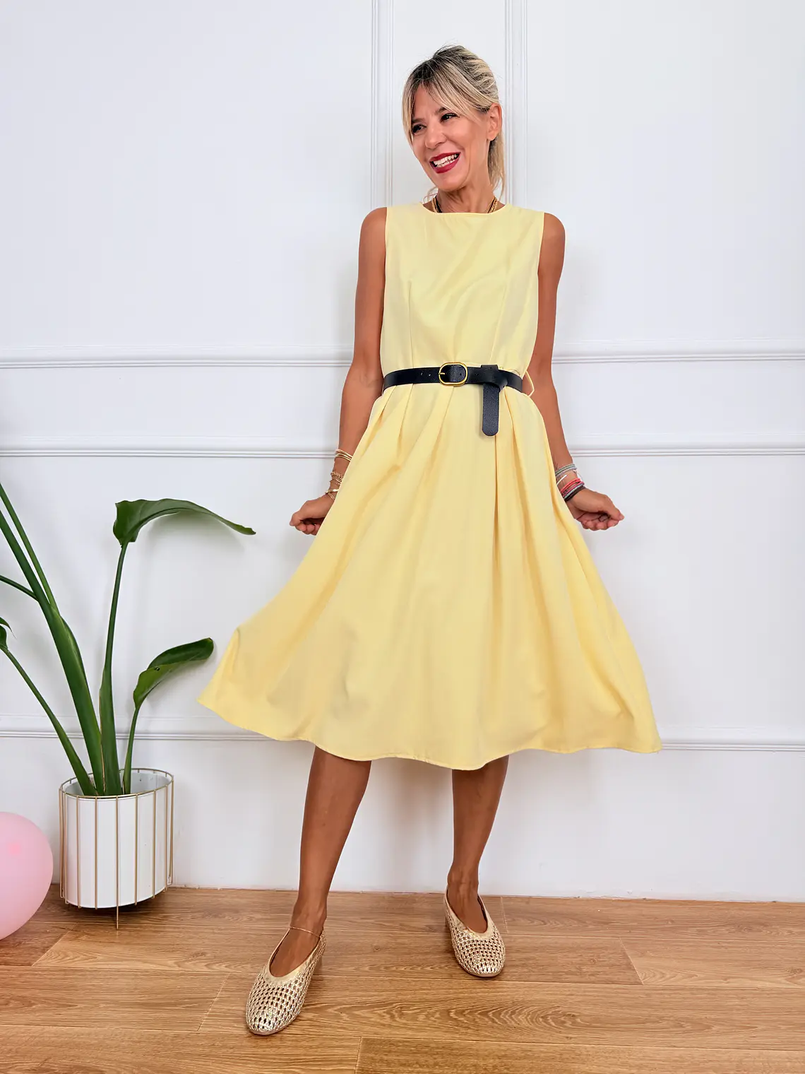 Elys Dress Yellow 55012 1
